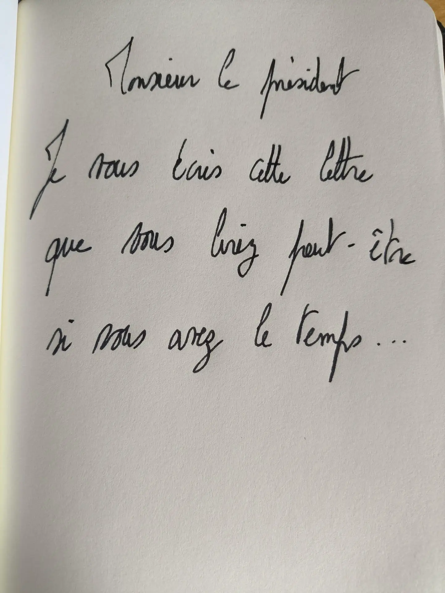 Monsieur le président...